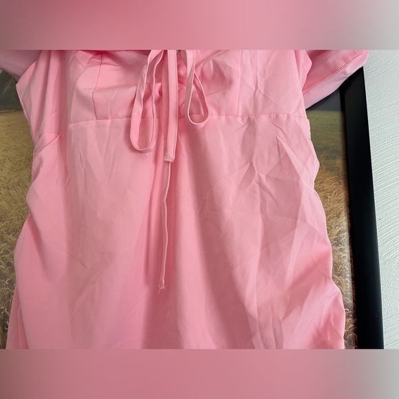 Missguided Off‎ the Shoulder Puff Sleeve Mini Dress - Picture 11 of 13